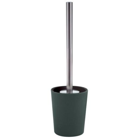 Escobillero con Soporte Fibras de Bambú TAKEO  Verde Oscuro Spirella