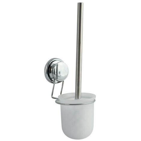 Escobillero con soporte MEGA SUCTION Acero Cromado MSV