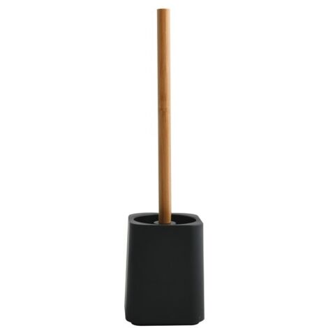 Escobillero con soporte PS KAMLA Negro MSV