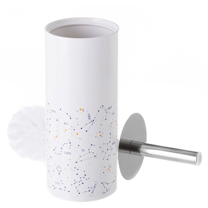 

Escobillero de horóscopos multicolor de cerámica de metal de Ø 10x32 cm