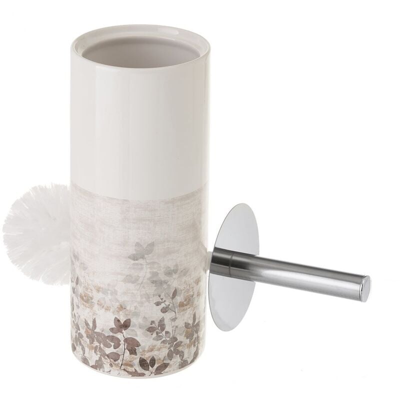 

Escobillero de ramas beige de cerámica de Ø 10x32 cm