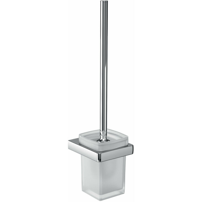 

Escobillero Emco trend, de pared, cristal satinado, mango de cepillo cromado - 021500100