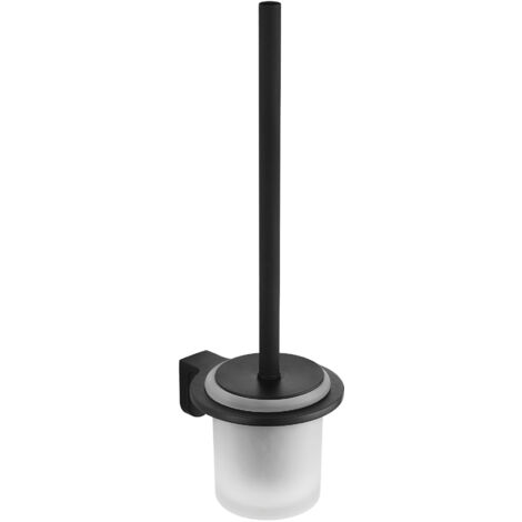 ESCOBILLERO LAVABO CORAL NEGRO MATE