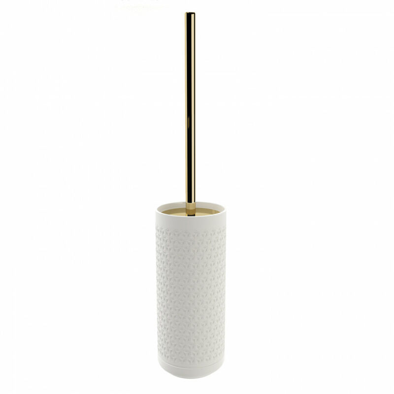 

Pomd'or - Escobillero Suelo Pom d'or Equilibrium (10,1X10,1X50,6Cm) Hexagono Blanco Mate-Oro