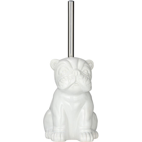 Escobillero WC Bulldog blanco