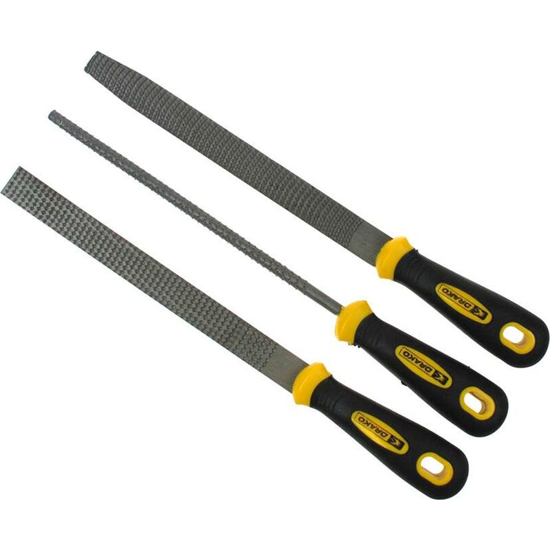 

Escofina Con Mango Juego 3 Pz 8/200 Mm' - Drako