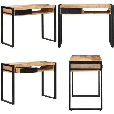 Escritorio 100x50x75 cm madera maciza mango - Escritorio de estudio - Escritorio de trabajo