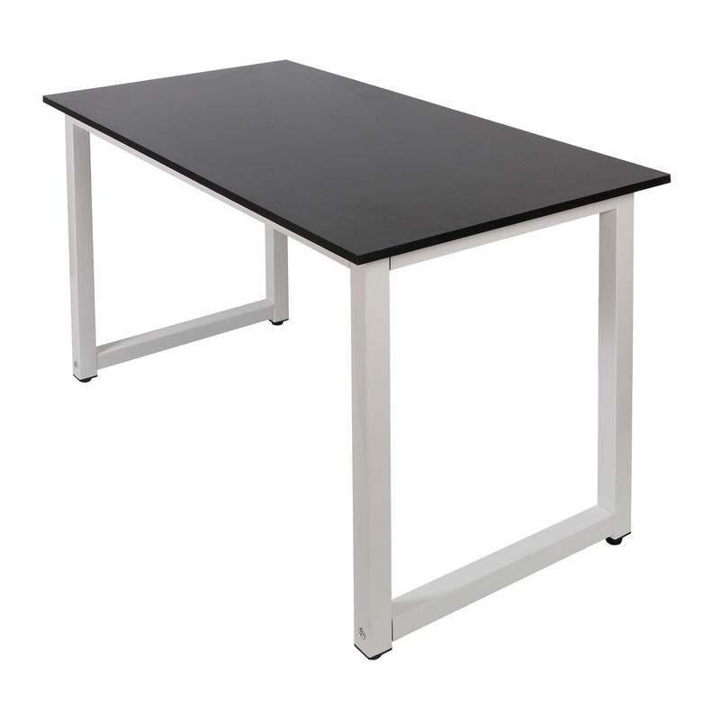 

Escritorio 120x60x70cm negro con tablero MDF y patas de hierro pies de mesa ajustables