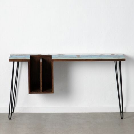 Mesa escritorio 140x55,5 cm con una puerta y dos cajones blanco - Abitare