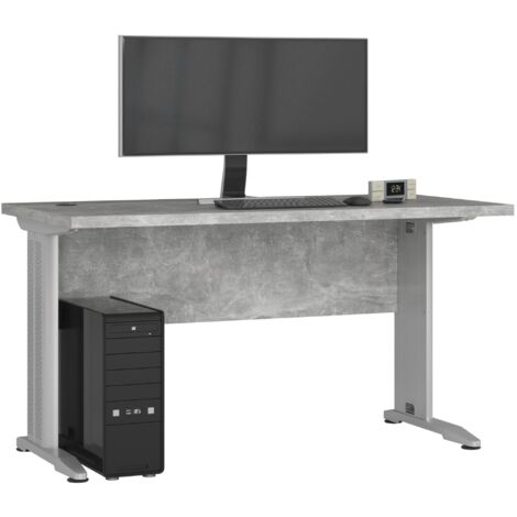 Escritorio AKORD BM135 Gris Hormigón 135 cm frente en color Gris Hormigón 135x60x76 cm