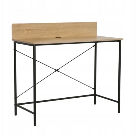 Escritorio B12-FX, roble natural (estructura negra)