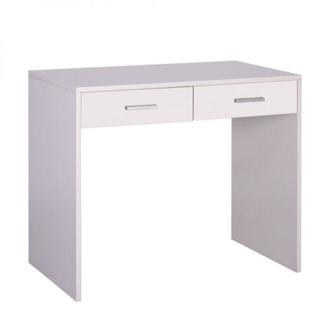 Escritorio con 2 cajones 91L x 55P x h76 – Blanco brillo – Sarmog