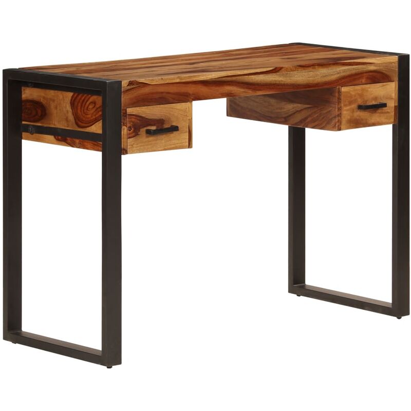 

Escritorio con 2 cajones madera maciza de sheesham 110x50x77 cm