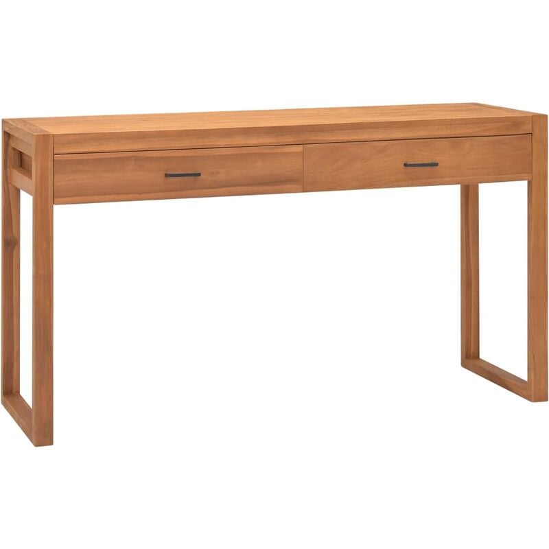 

Escritorio con 2 cajones madera reciclada de teca 140x40x75 cm - Marrón