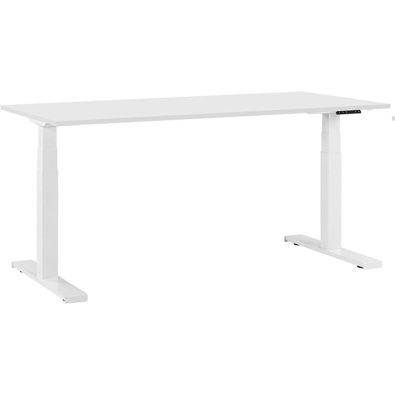 

Beliani - Escritorio con altura ajustable electrónicamente blanco 180x80 cm DESTIN II