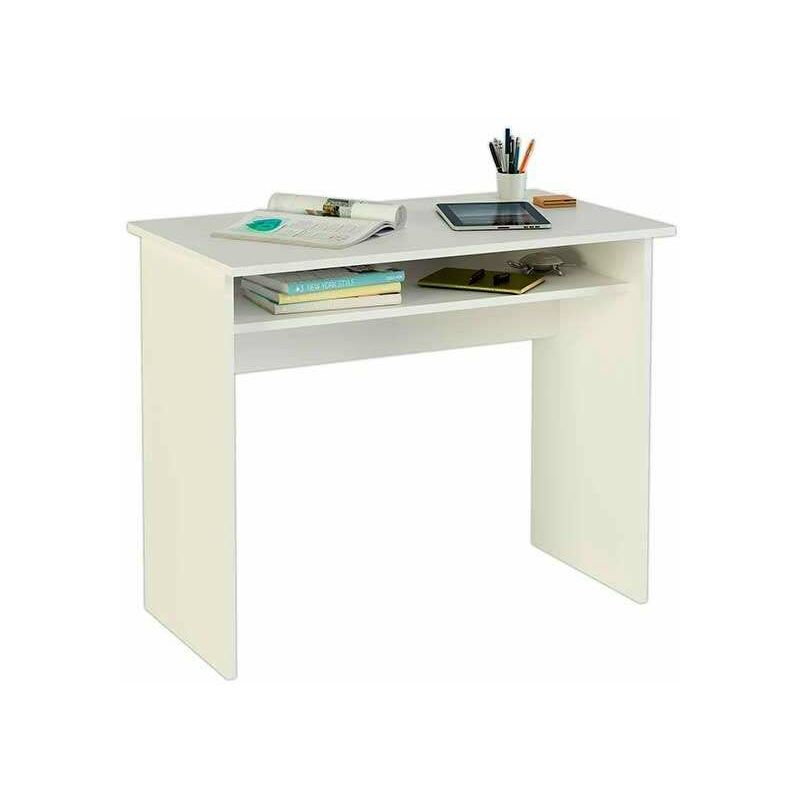 

Escritorio con balda interior fija dos colores a elegir 74 cm(alto)90 cm(ancho)50 cm(fondo) Color BLANCO