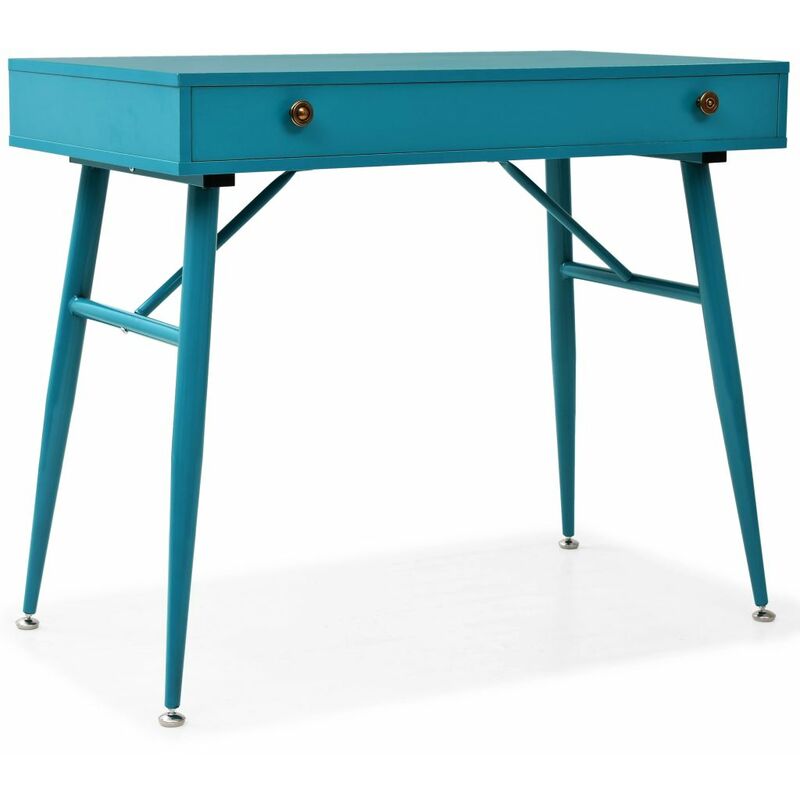 

Escritorio con cajon 90x50x76,5 cm verde antiguo