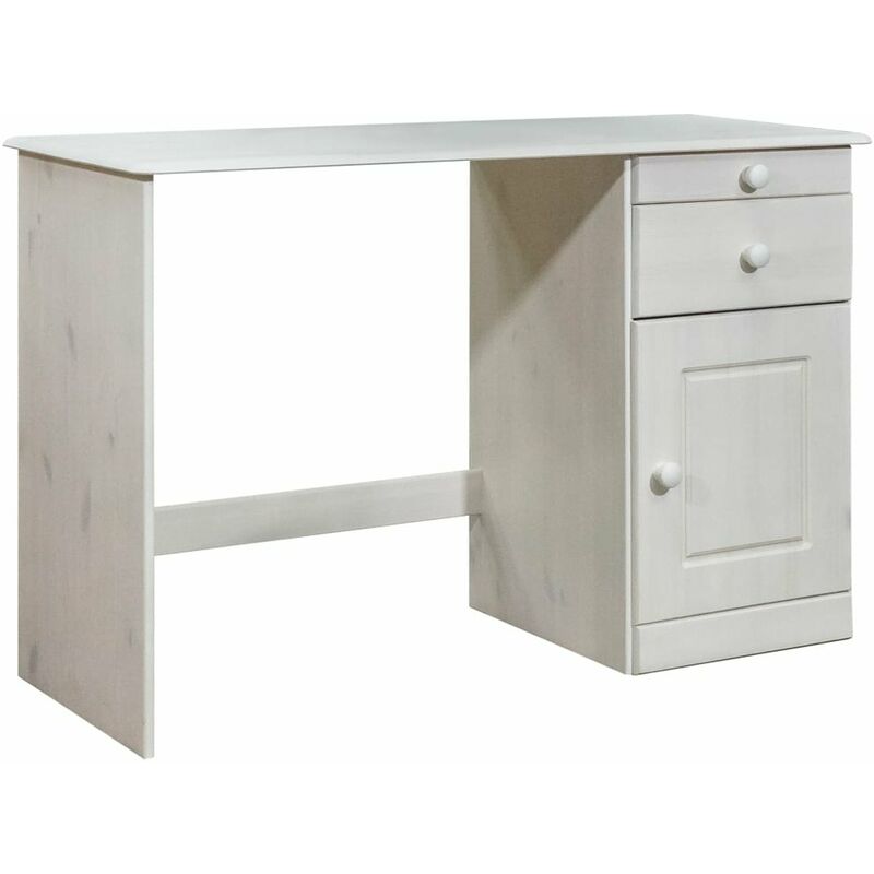 

Escritorio con cajones de madera maciza de pino 110x50x74 cm