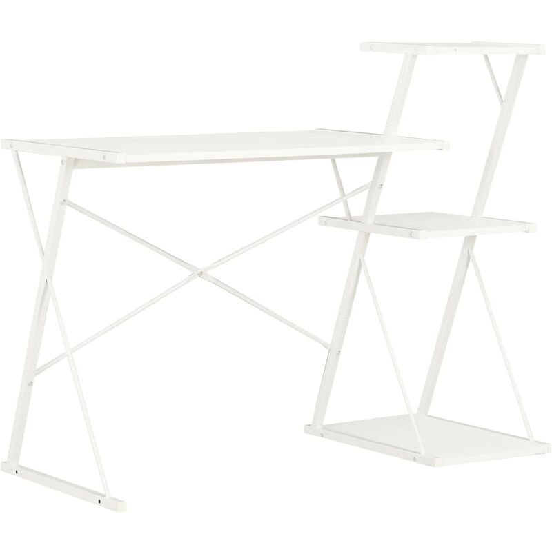 

Escritorio con estantería blanco 116x50x93 cm - Blanco