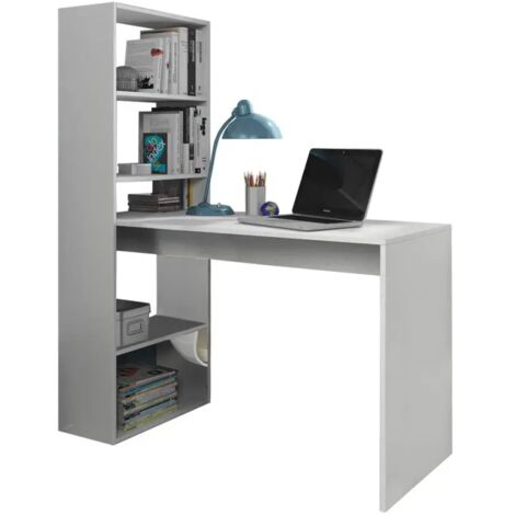 ESCRITORIO CON ESTANTERÍA INDRA - Blanco