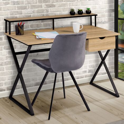 Patas de metal para mesa con forma trapezoidal de 28 pulgadas de alto,  patas de metal resistente, patas de escritorio industriales, juego de 2,  color
