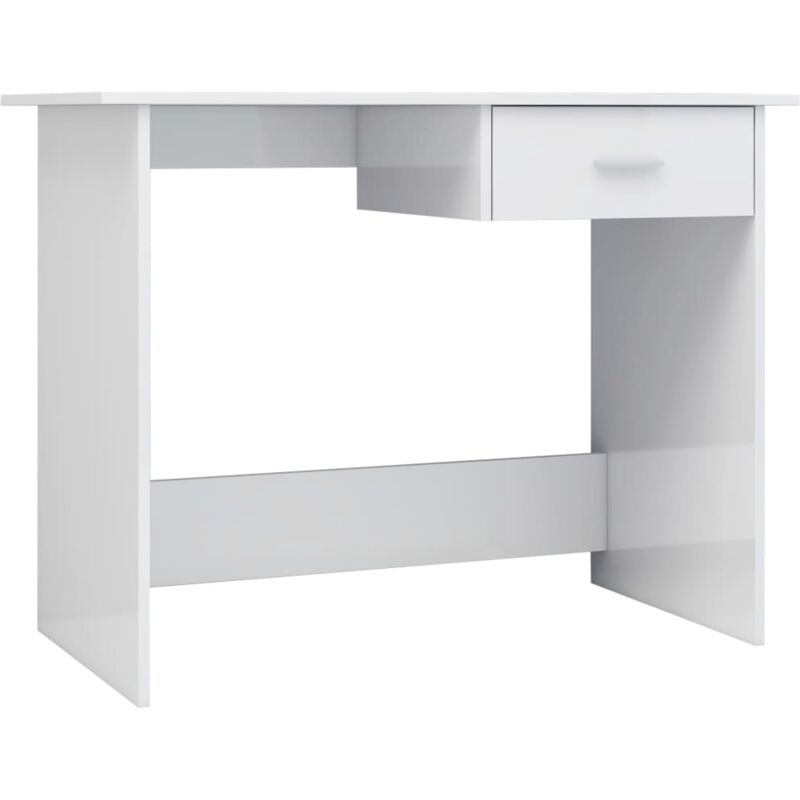 

Escritorio de Aglomerado 100x50x76 cm Blanco Brillante - Blanco - Vidaxl