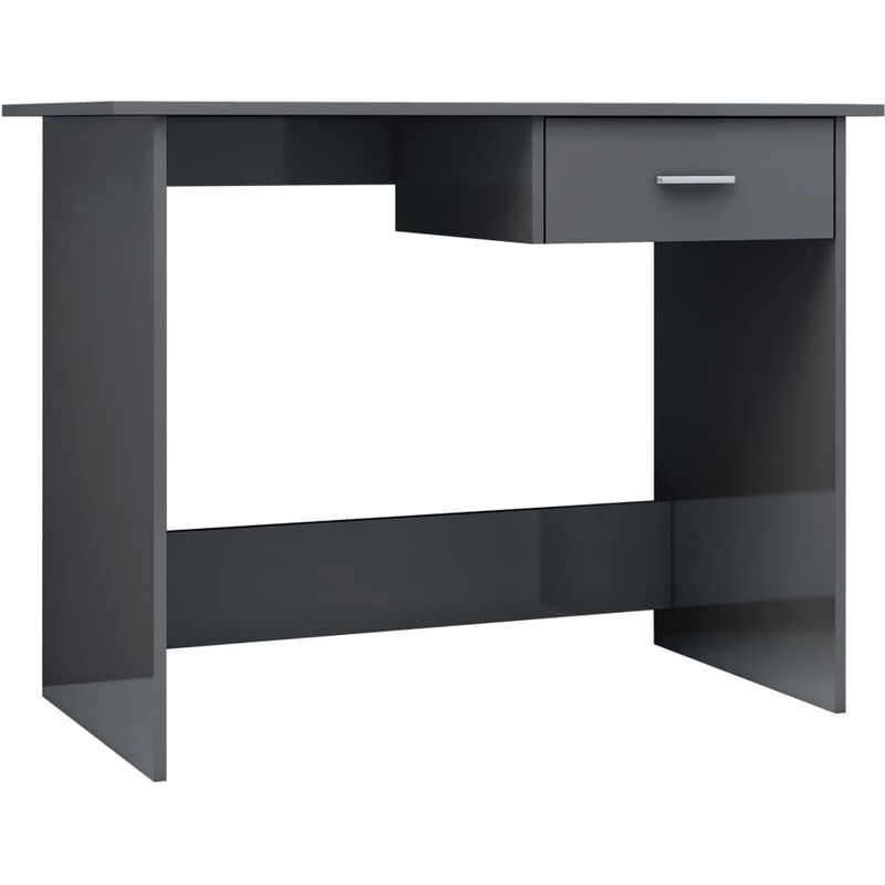 

Escritorio de Aglomerado 100x50x76 cm Gris Brillante - Gris - Vidaxl