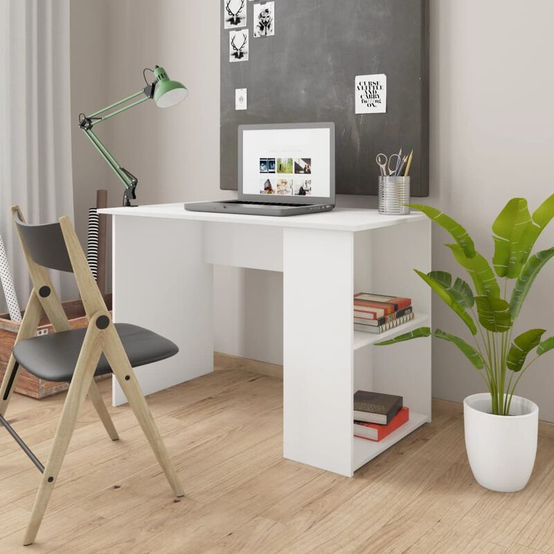 

Escritorio de aglomerado blanco 110x60x73 cm