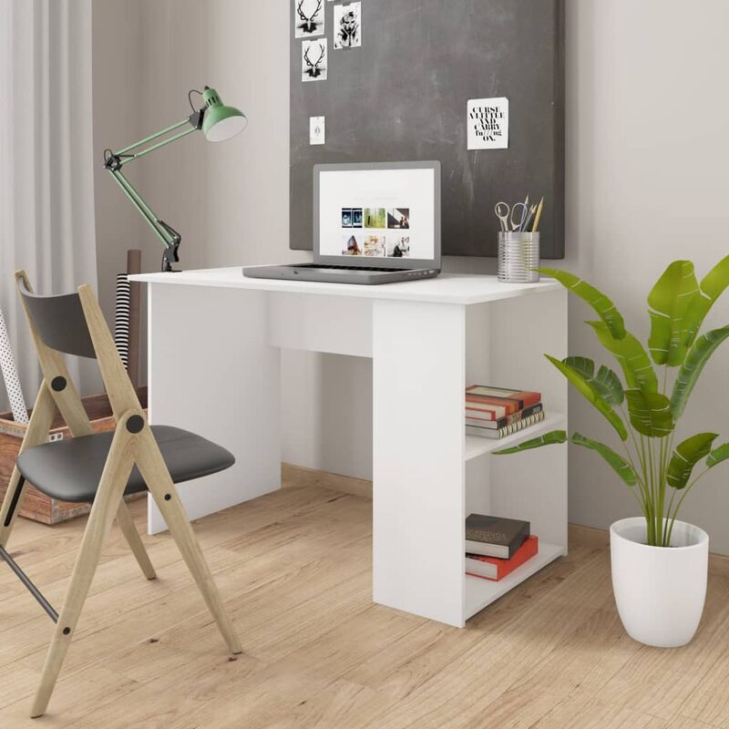 

Escritorio de aglomerado blanco 110x60x73 cm - Blanco