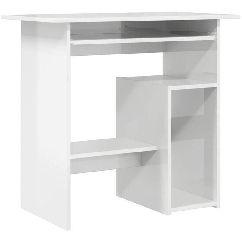 

Escritorio de Aglomerado 80x45x74 cm Blanco Brillante - Blanco - Vidaxl