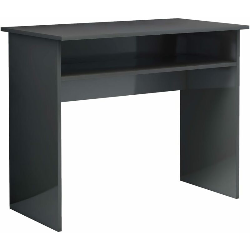 

Escritorio de Aglomerado 90x50x74 cm Gris Brillante - Gris - Vidaxl