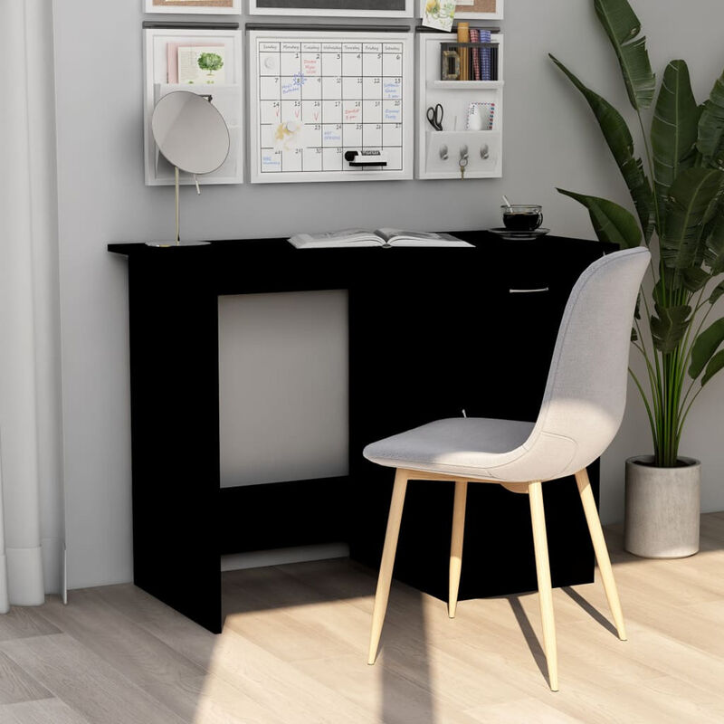 

Escritorio de aglomerado negro 100x50x76 cm