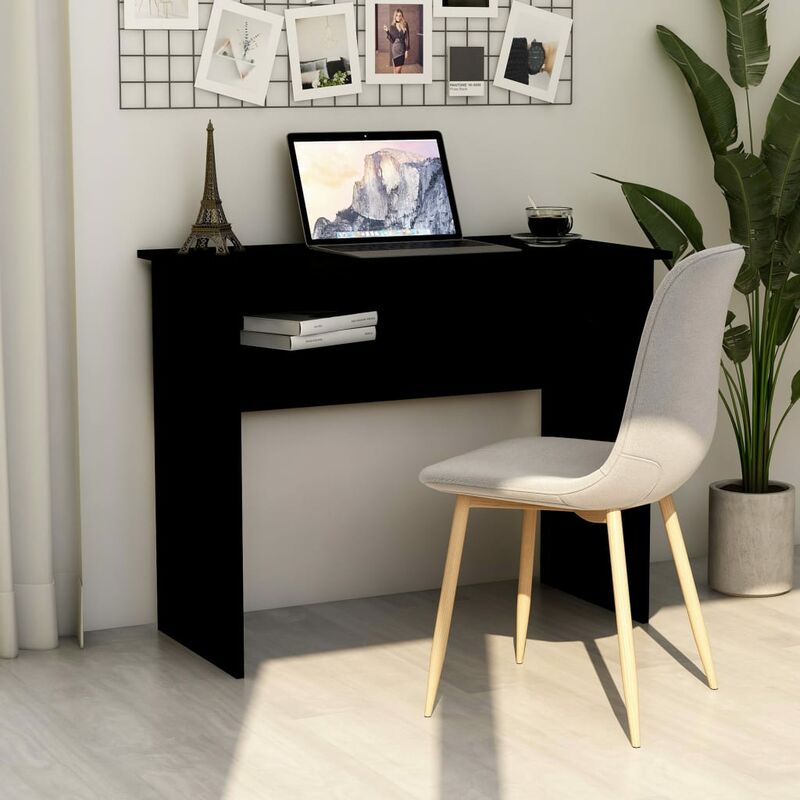 

Escritorio de aglomerado negro 90x50x74 cm - Negro