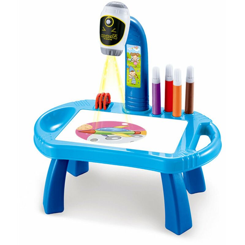 

Escritorio de aprendizaje para ninos Trazar y dibujar Proyector Tablero de dibujo artistico Proyeccion Trazado Mesa de pintura Juguete Regalo