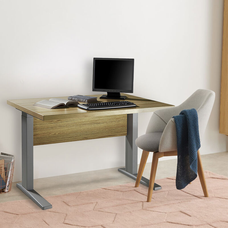 

Office24 - Escritorio de diseño rectangular de 120x80cm regulable en altura para oficina Omega