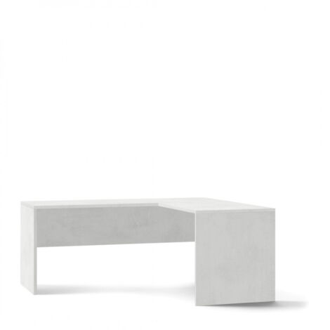 Escritorio de la esquina derecha oficina de estudio moderna Simply Extra DX - Blanco