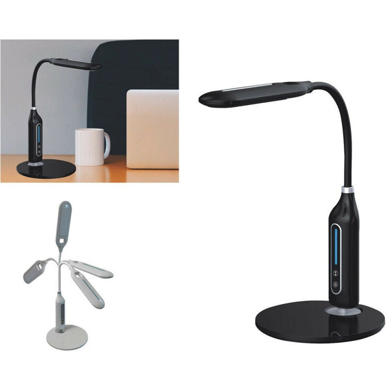 Trade Shop Traesio - Trade Shop - Lampada Por Tavolo Scrivania Led Luce Touch Snodabile Dimmerabile 3 Mode ' -