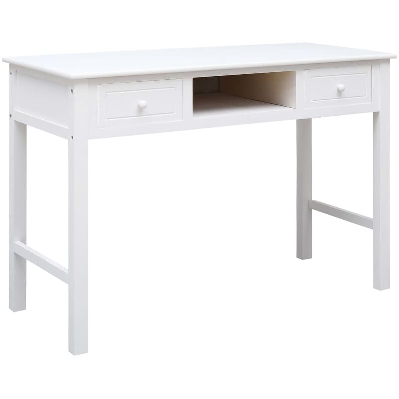 

Escritorio de madera blanco 110x45x76 cm - Blanco