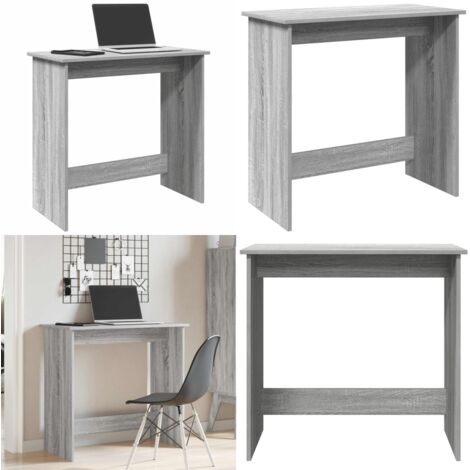Escritorio de madera contrachapada gris Sonoma 80x40x75 cm - Escritorio gris Sonoma - Mesa de estudio