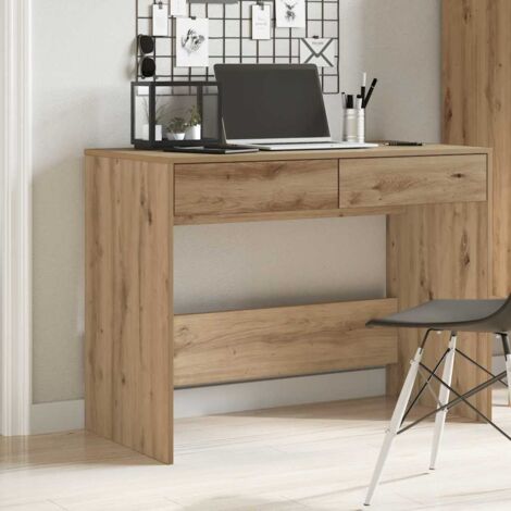 Escritorio de madera de ingeniería roble artisan 101x50x76,5 cm