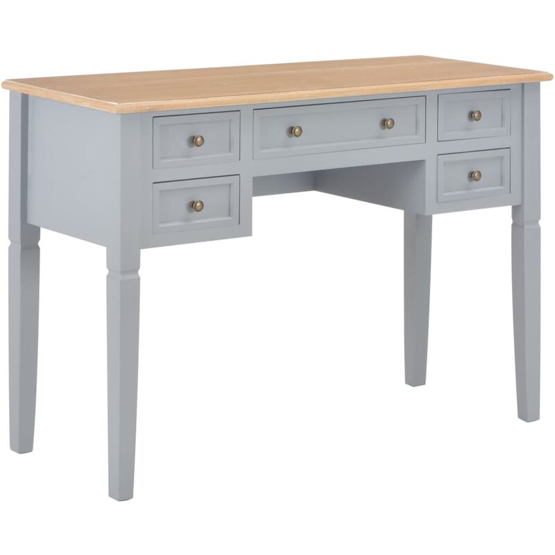 

Escritorio de madera gris 109,5x45x77,5 cm