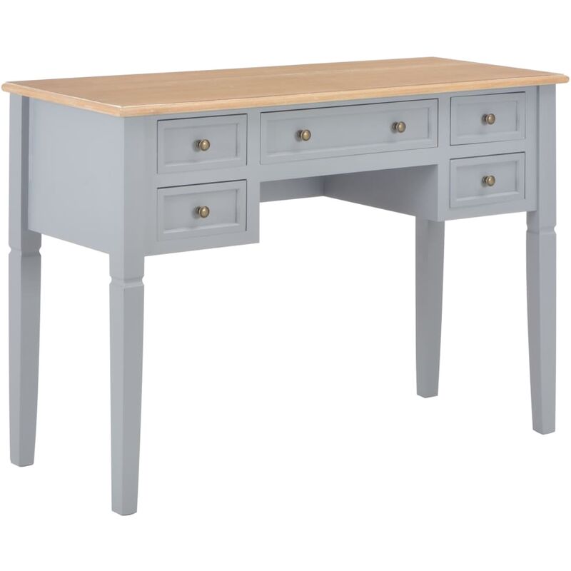 

Escritorio de madera gris 109,5x45x77,5 cm