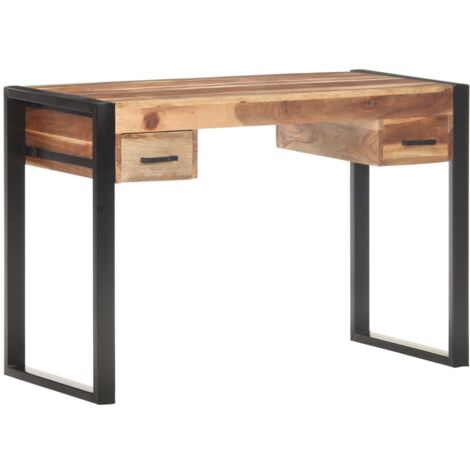 Escritorio de madera maciza 110x50x76 cm vidaXL