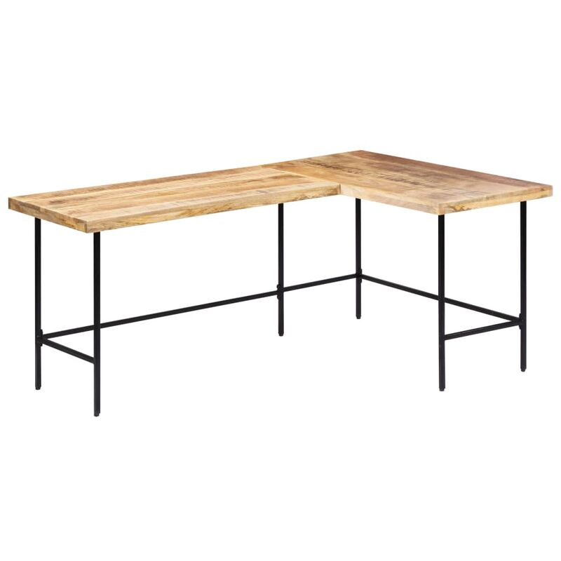 

Escritorio de madera maciza de mango 180x120x76 cm - Marrón