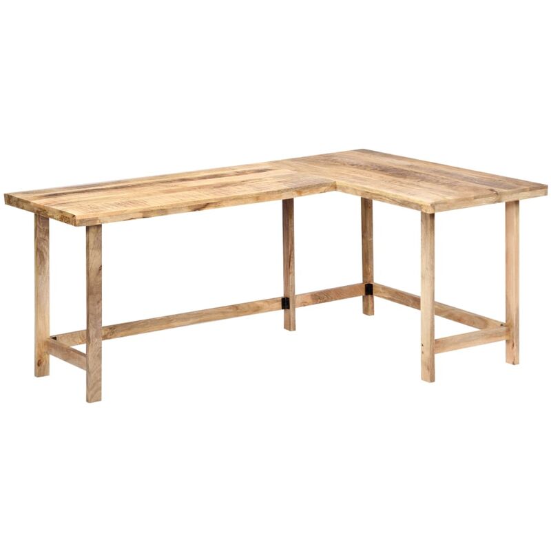 

Escritorio de madera maciza de mango 180x120x76 cm - Marrón