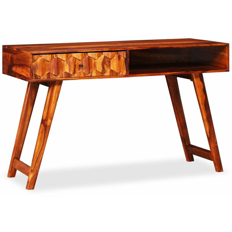 

Escritorio de madera maciza de sheesham 118x50x76 cm
