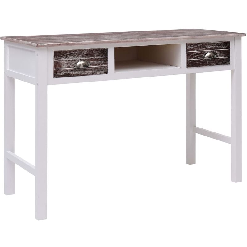 

Escritorio de madera marrón 110x45x76 cm - Marrón
