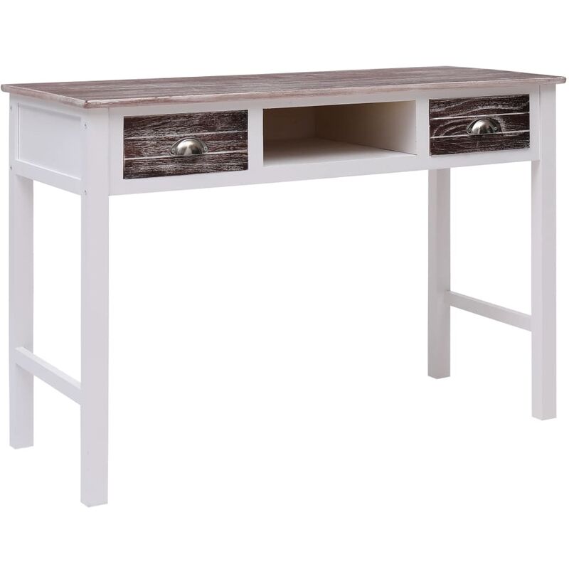 

Escritorio de madera marrón 110x45x76 cm