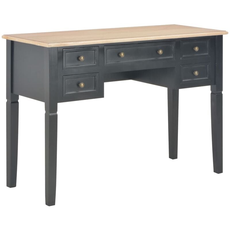 

Escritorio de madera negro 109,5x45x77,5 cm