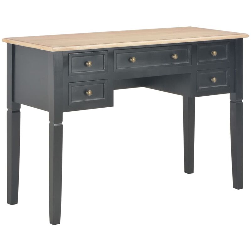 

Escritorio de madera negro 109,5x45x77,5 cm